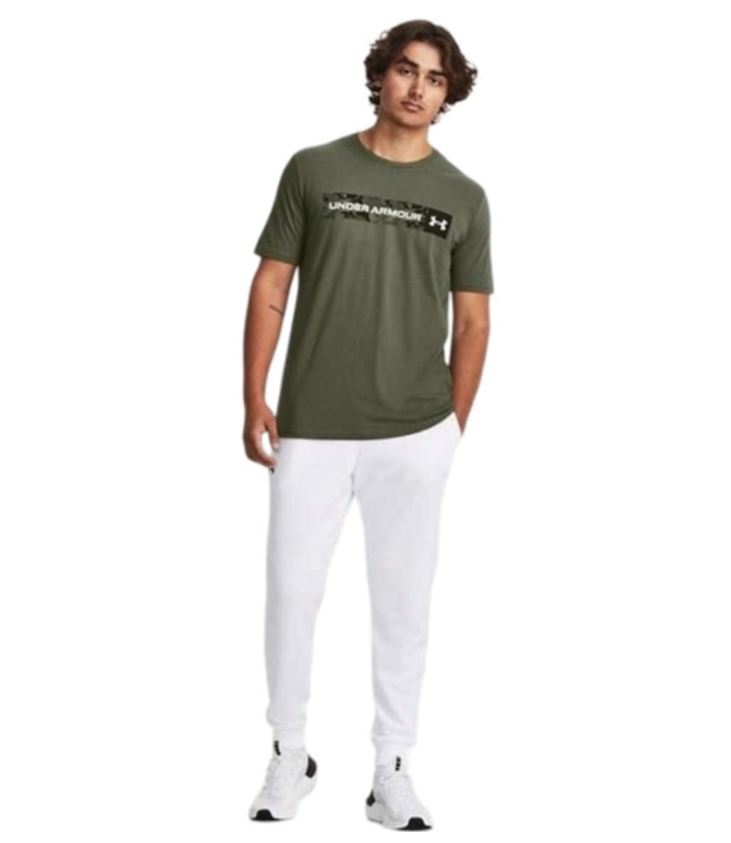 Under Armour Camo Chest Stripe T-Shirt Haki