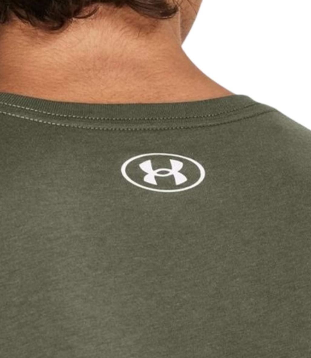 Under Armour Camo Chest Stripe T-Shirt Haki