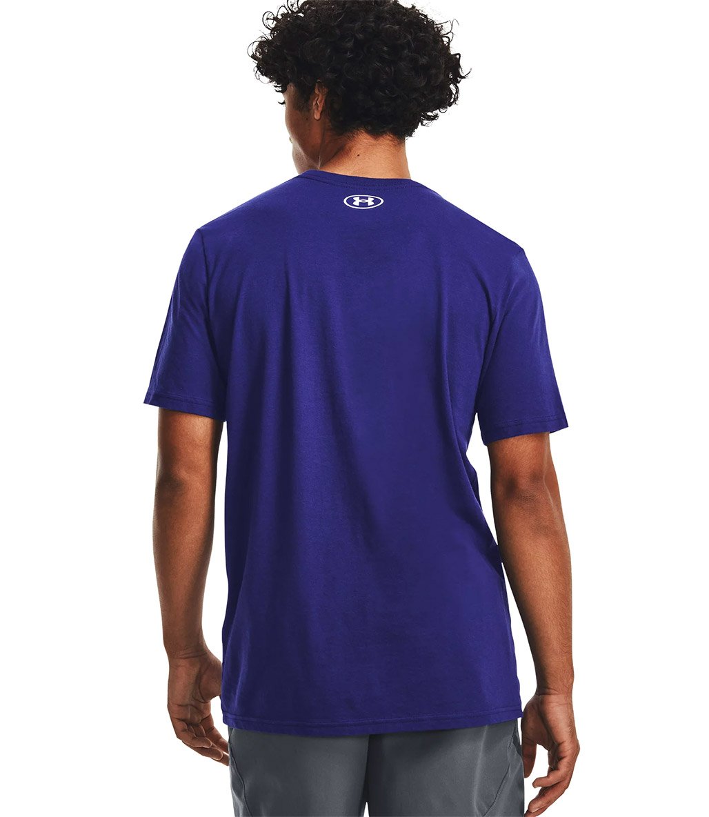 Under Armour Camo Chest Stripe T-Shirt Mavi
