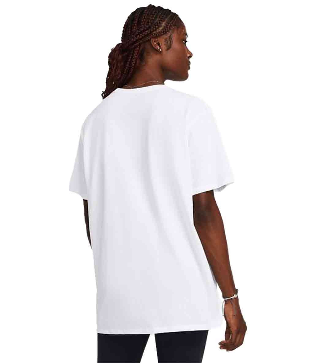 Under Armour Campus Kadın Oversize Kısa Kollu T-Shirt Beyaz