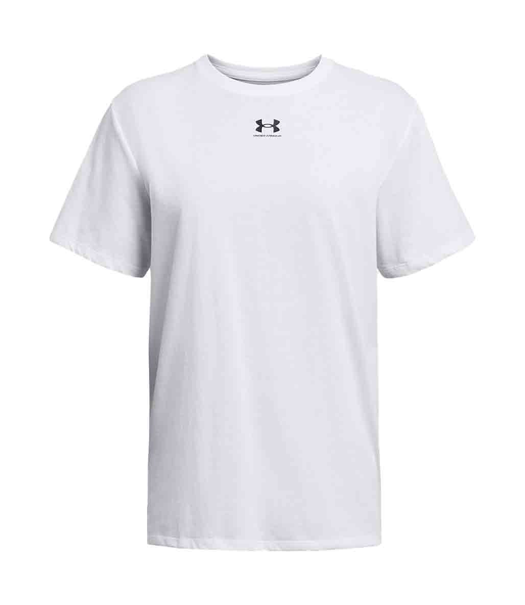 Under Armour Campus Kadın Oversize Kısa Kollu T-Shirt Beyaz