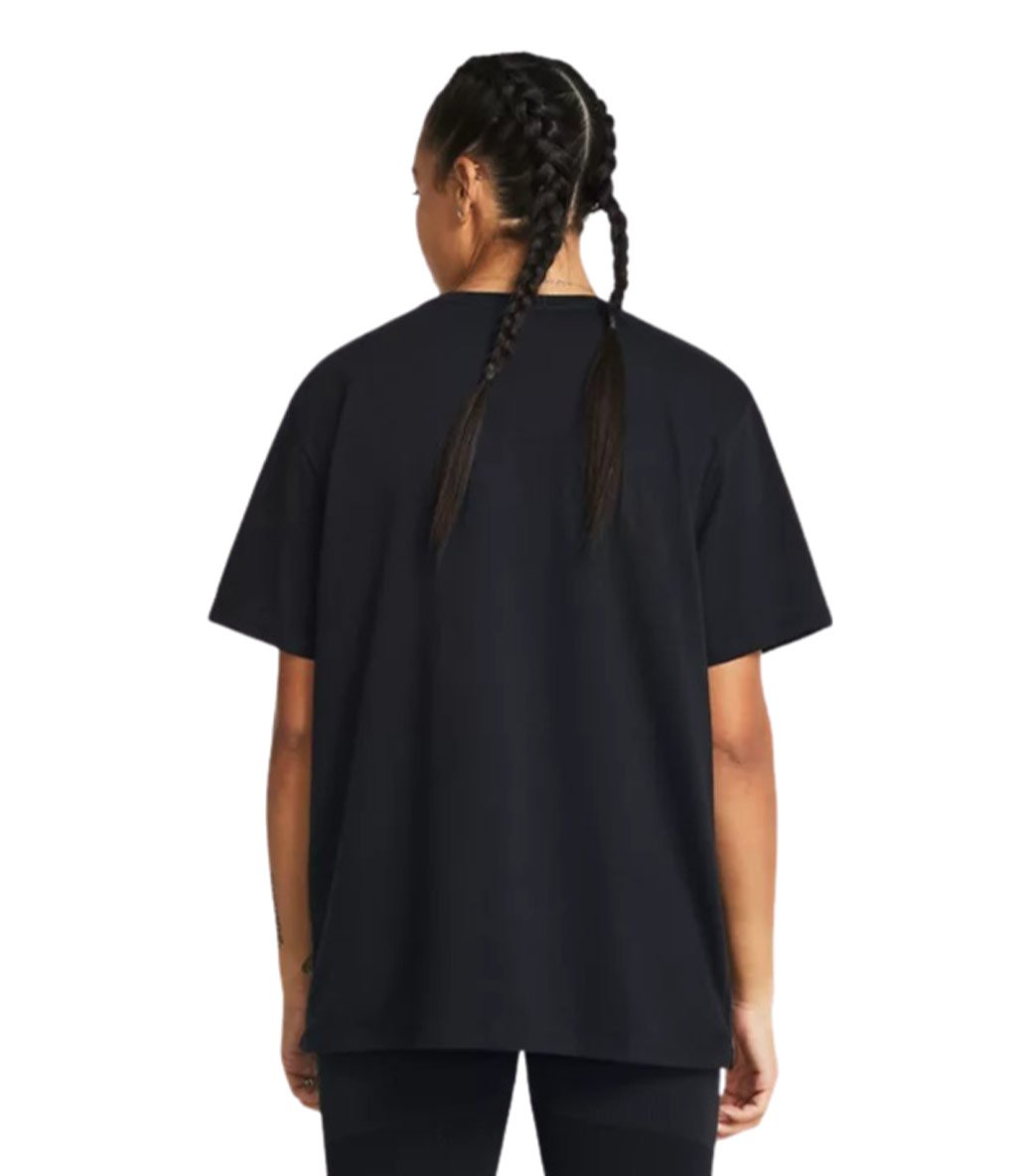 Under Armour Campus Kadın Oversize Kısa Kollu T-Shirt Siyah
