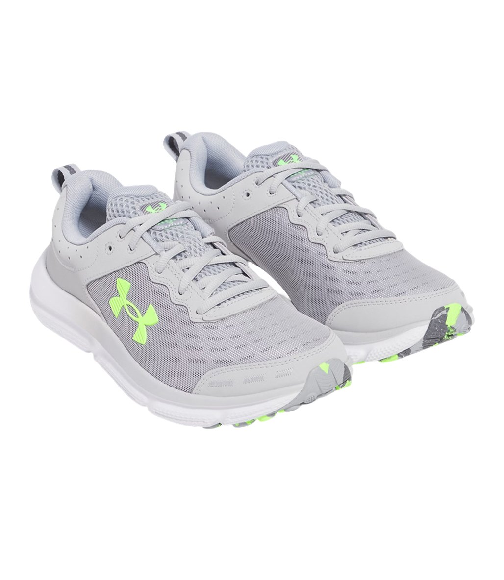 Under Armour Charged Assert 10 Ayakkabı Gri Yeşil