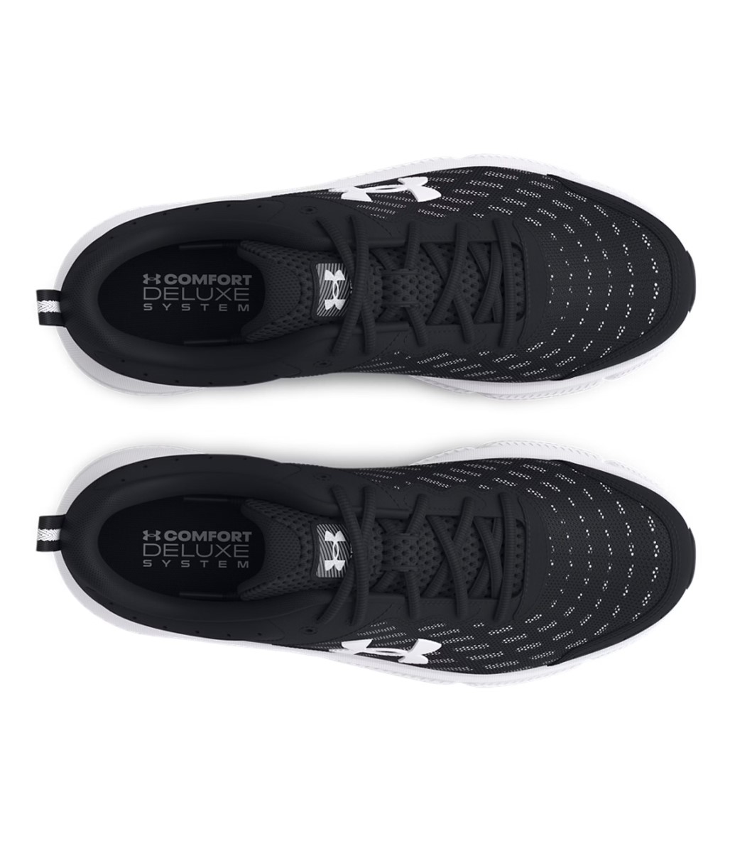 Under Armour Charged Assert 10 Ayakkabı Siyah Beyaz