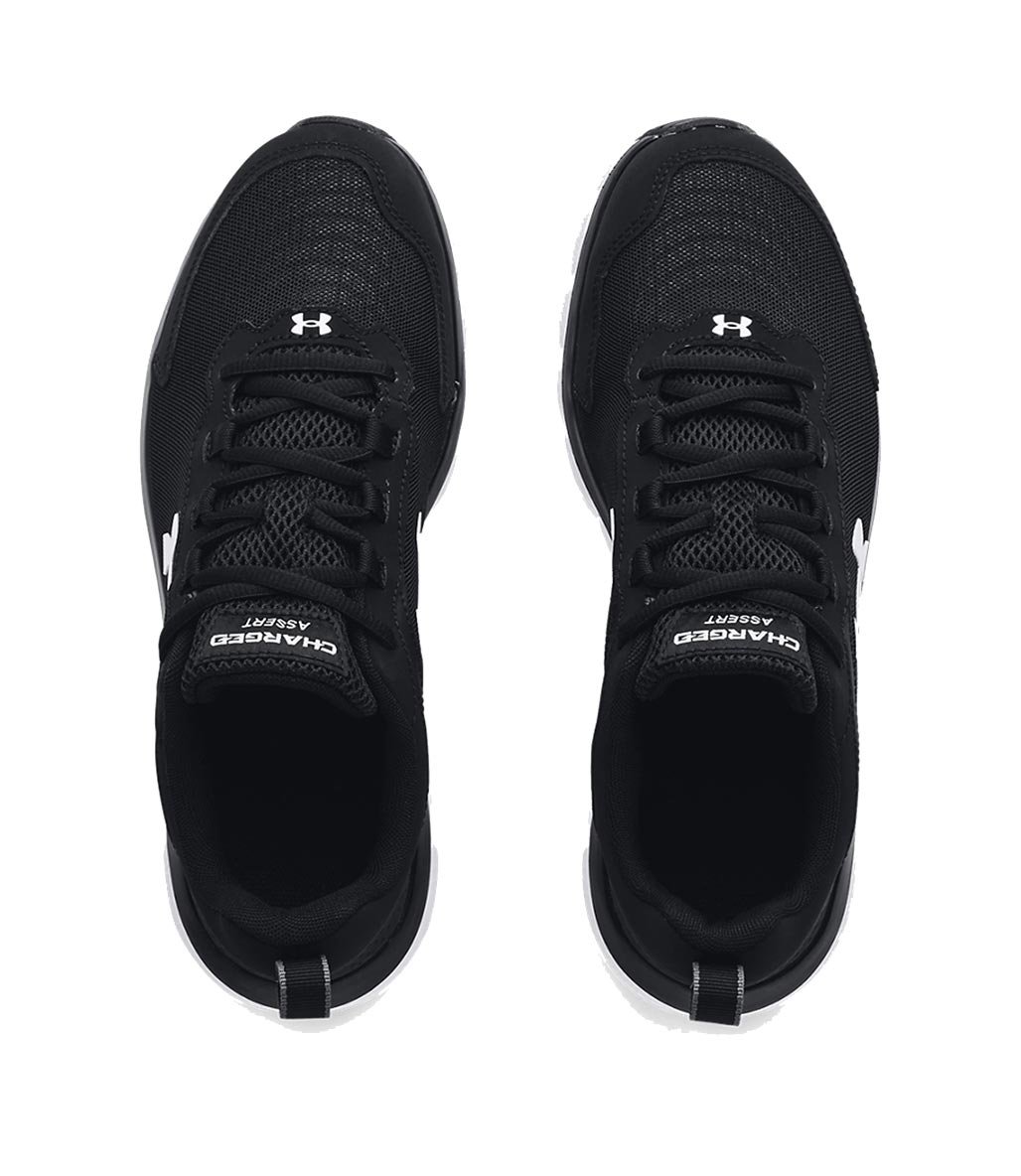 Under Armour Charged Assert 9 Ayakkabı Siyah Beyaz