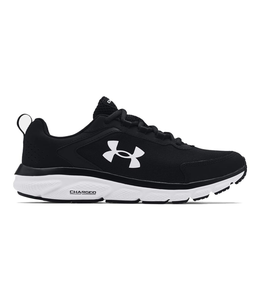 Under Armour Charged Assert 9 Ayakkabı Siyah Beyaz