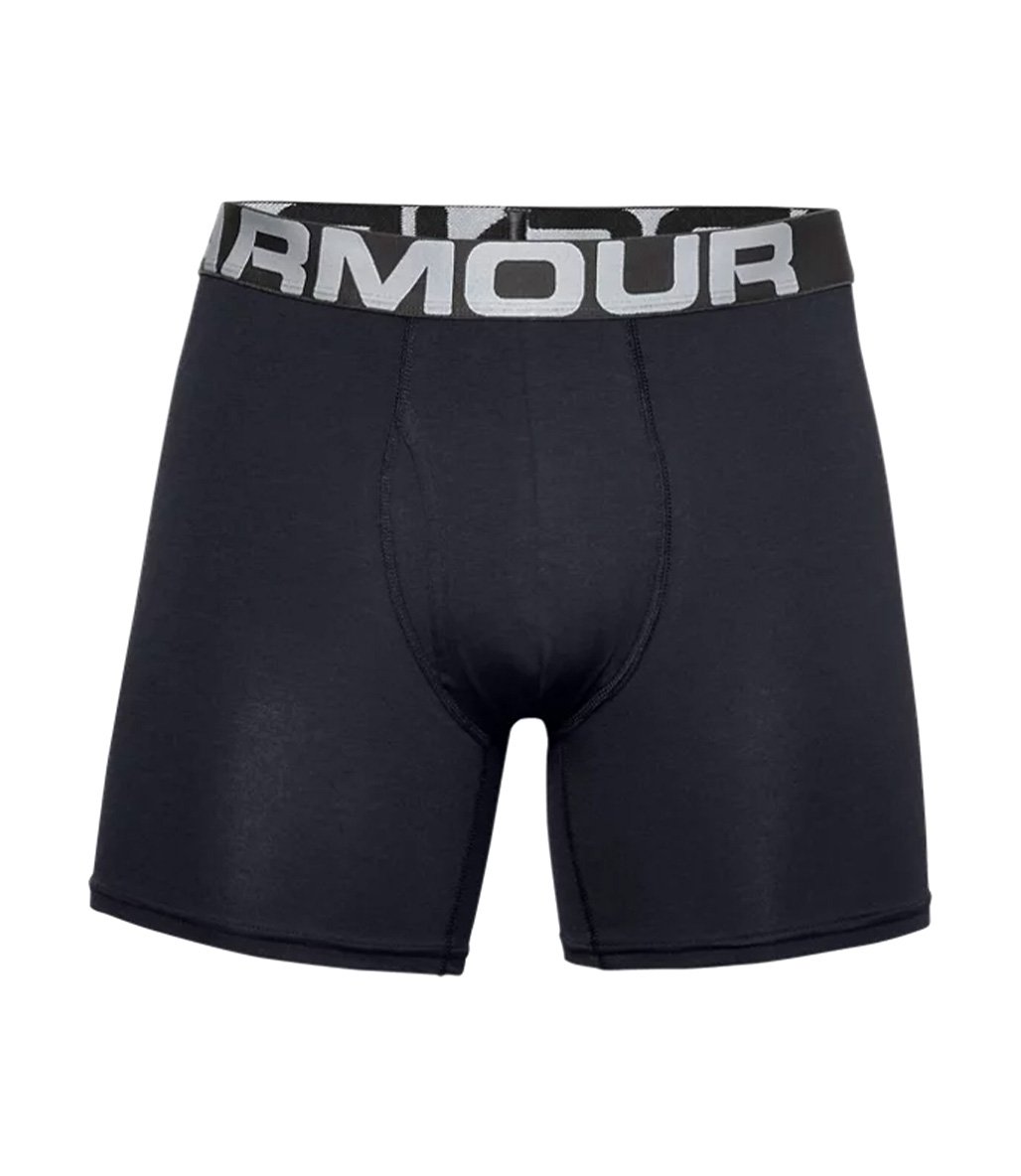 Under Armour Charged Cotton 3'lü Paket Boxer Siyah