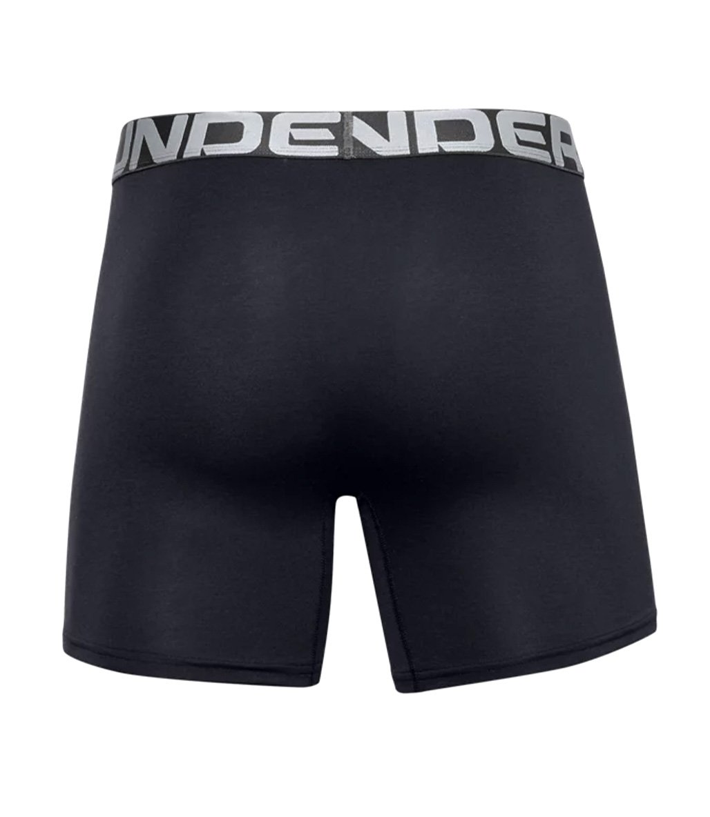Under Armour Charged Cotton 3'lü Paket Boxer Siyah