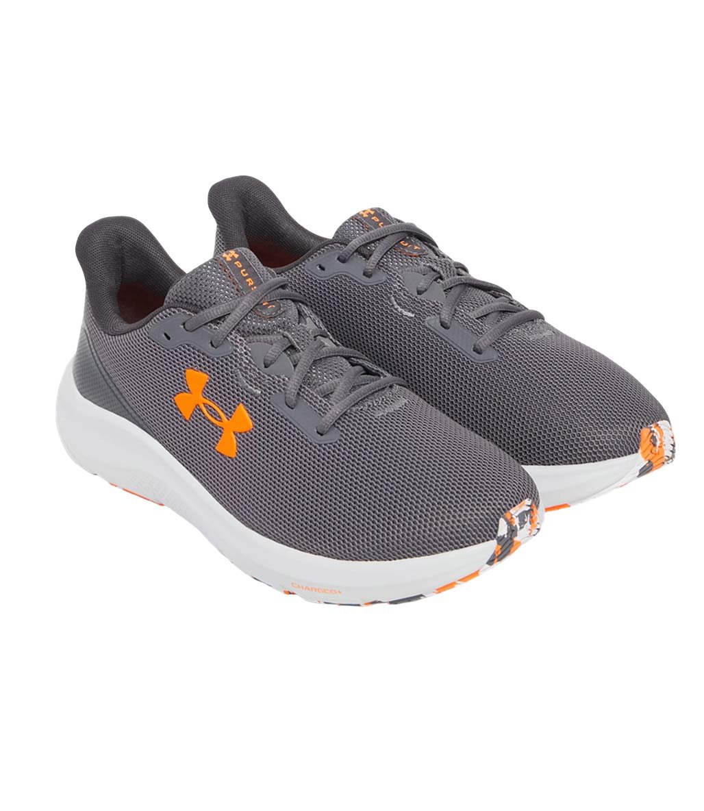 Under Armour Charged Pursuit 4 Ayakkabı Gri Turuncu