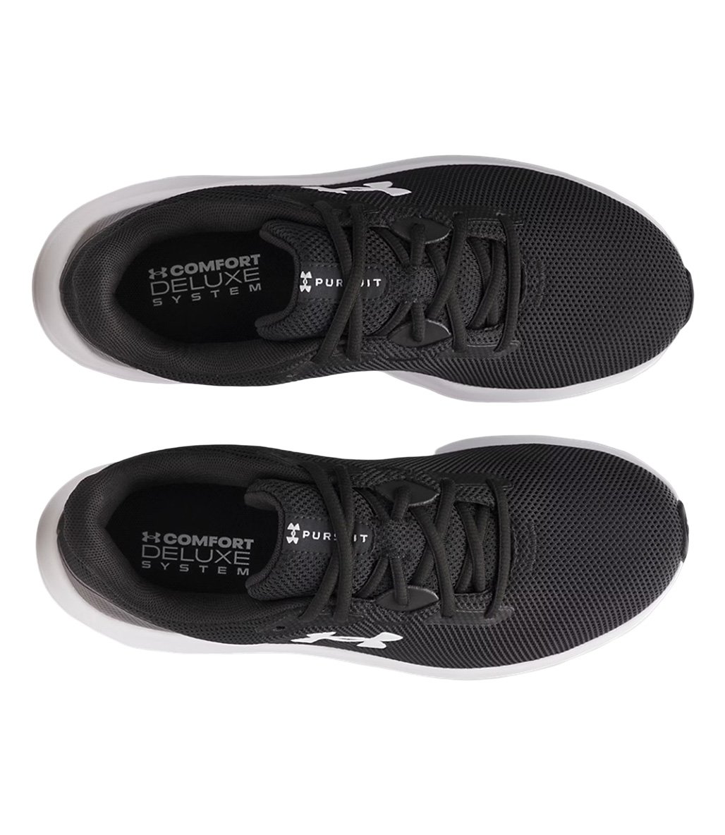 Under Armour Charged Pursuit 4 Ayakkabı Siyah Beyaz