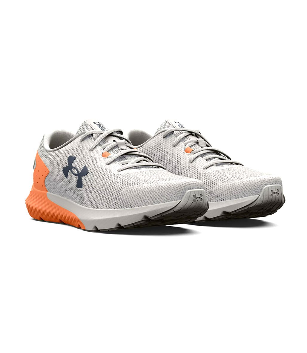 Under Armour Charged Rogue 3 Knit Kadın Ayakkabı Gri Turuncu