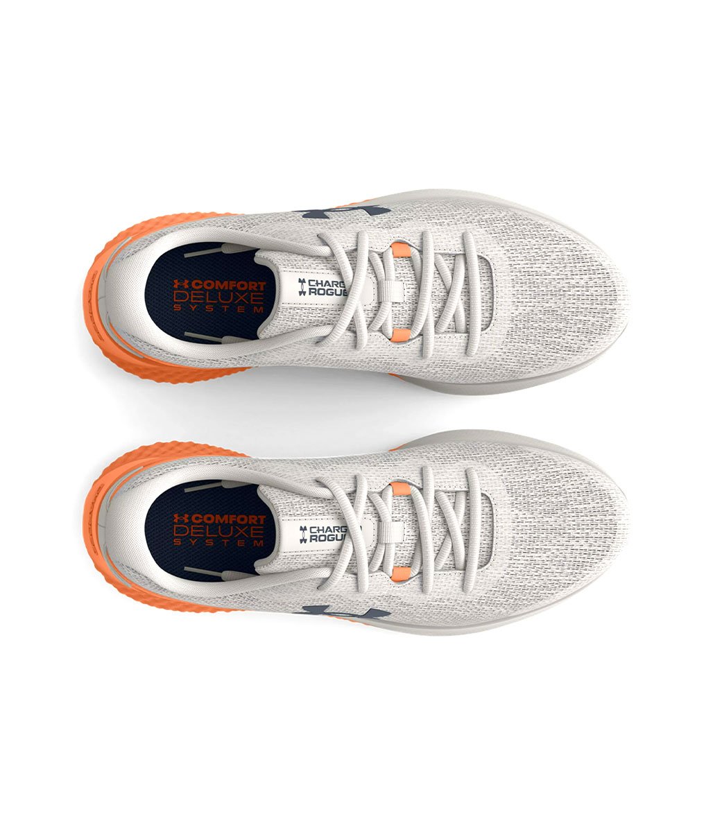Under Armour Charged Rogue 3 Knit Kadın Ayakkabı Gri Turuncu