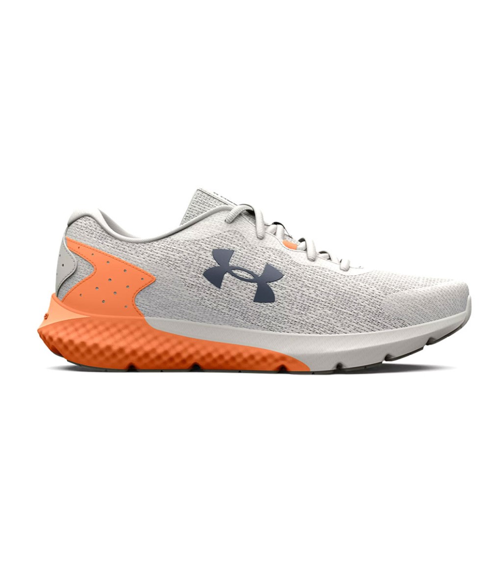 Under Armour Charged Rogue 3 Knit Kadın Ayakkabı Gri Turuncu