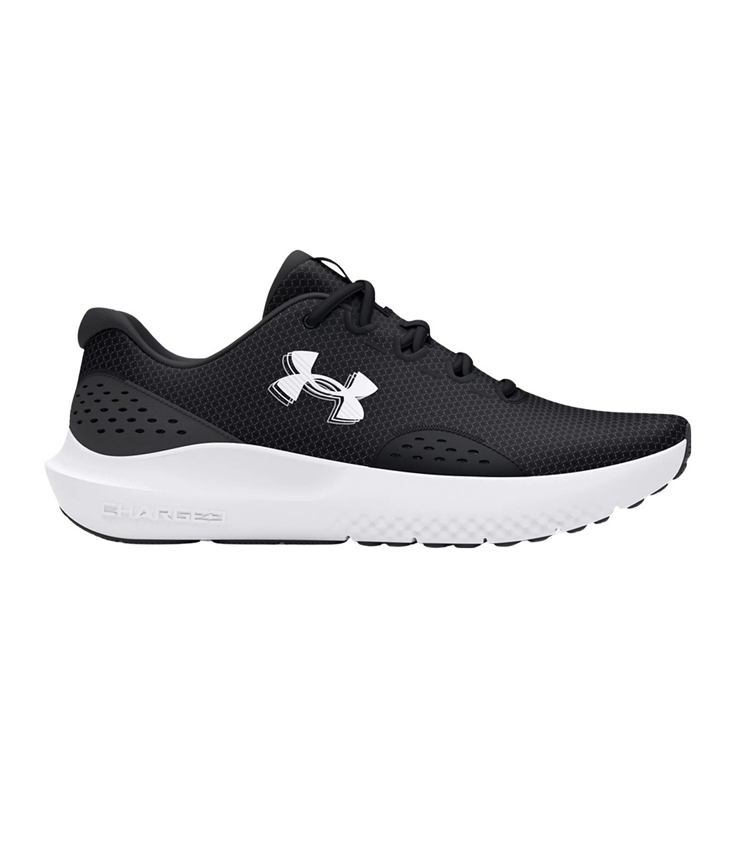 Under Armour Charged Surge 4 Ayakkabı Siyah Beyaz