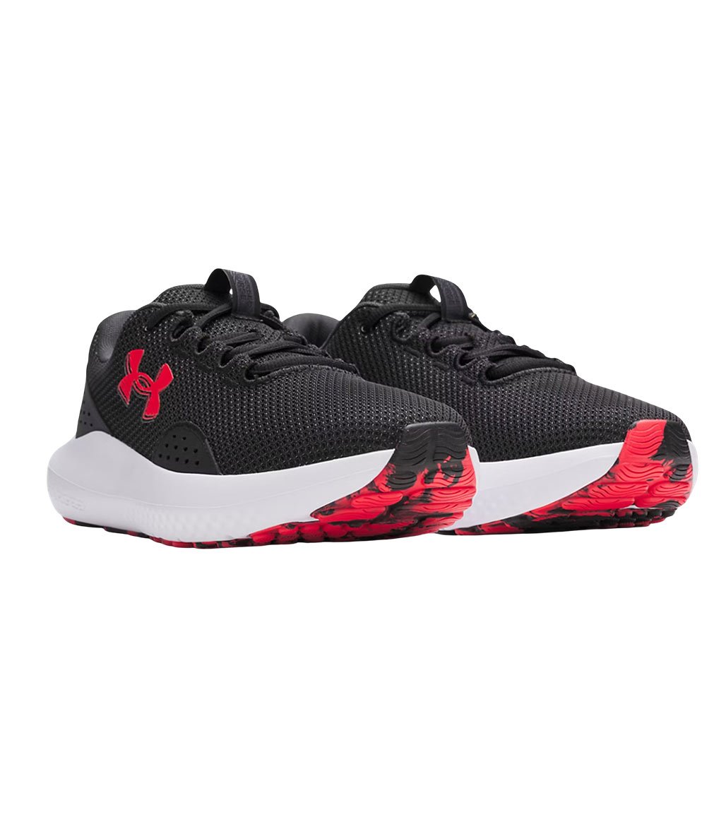 Under Armour Charged Surge 4 Ayakkabı Siyah Kırmızı