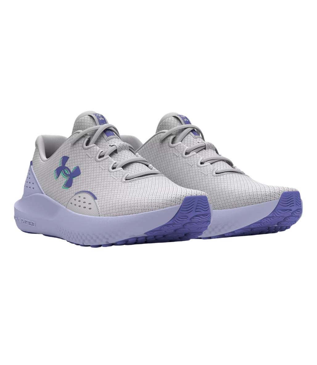 Under Armour Charged Surge 4 Kadın Ayakkabı Gri Mor
