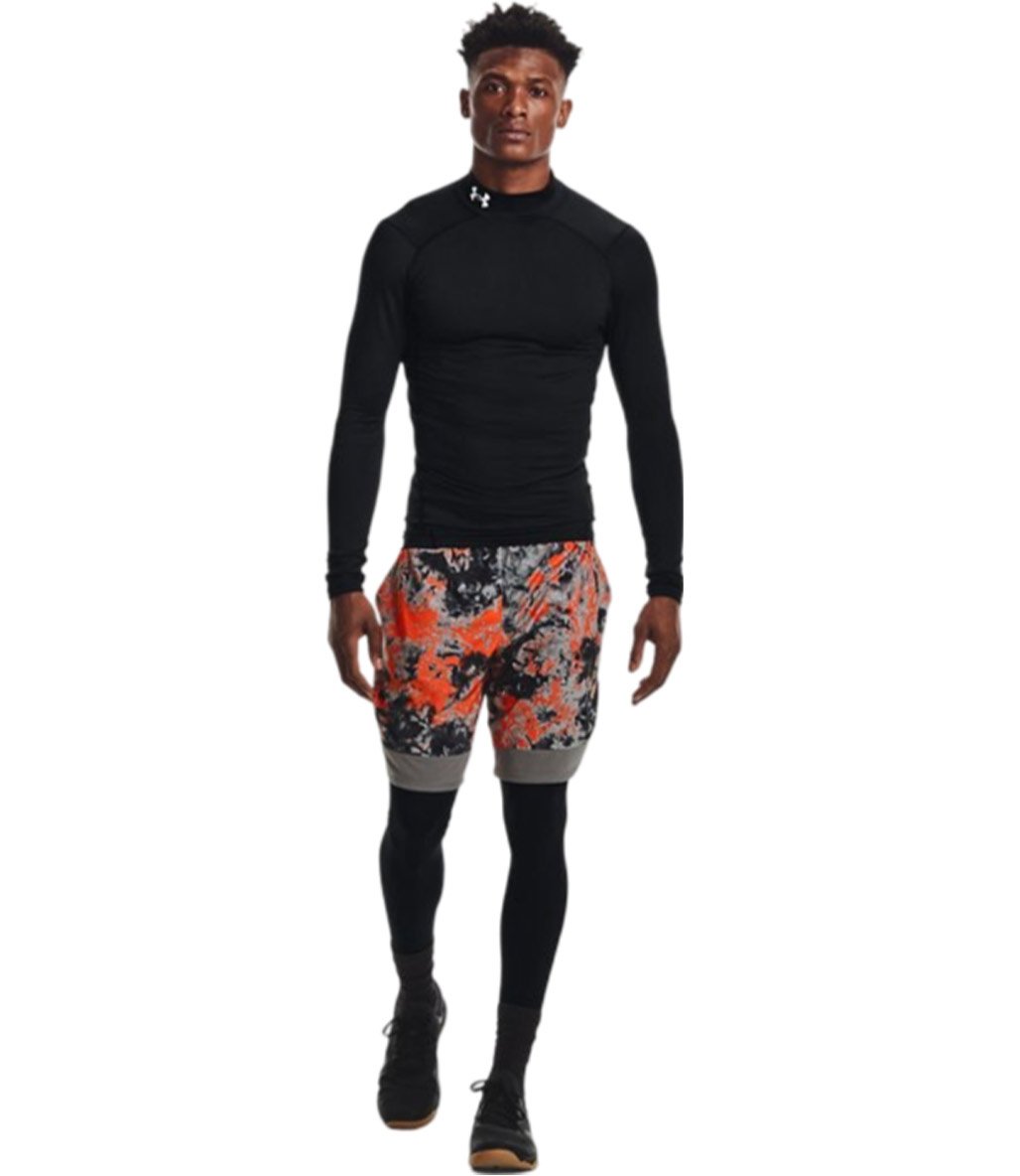 Under Armour ColdGear Compression Mock Uzun Kollu T-Shirt Siyah