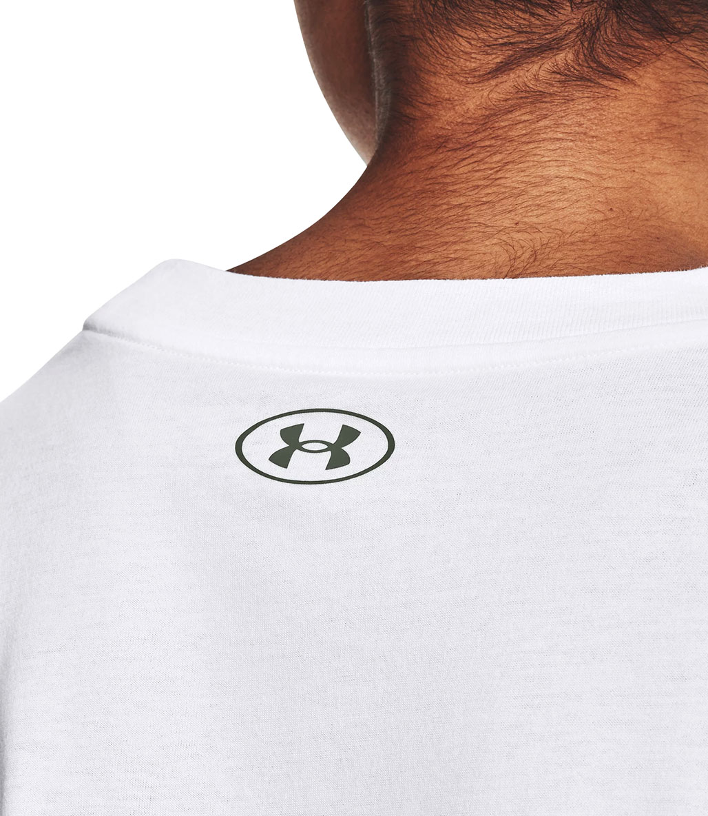 Under Armour Collegiate Kadın Kısa Kollu Crop T-Shirt Beyaz