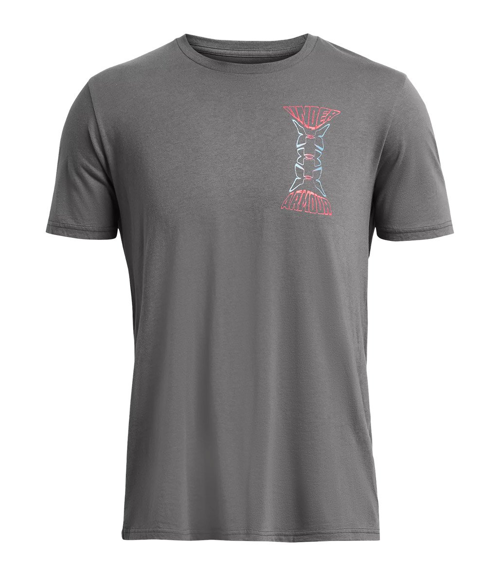 Under Armour Dusk To Dawn Skull Kısa Kollu T-Shirt Gri