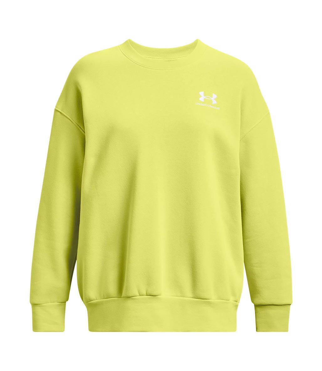 Under Armour Essential Fleece Kadın Oversize Uzun Kollu Sweatshirt Sarı