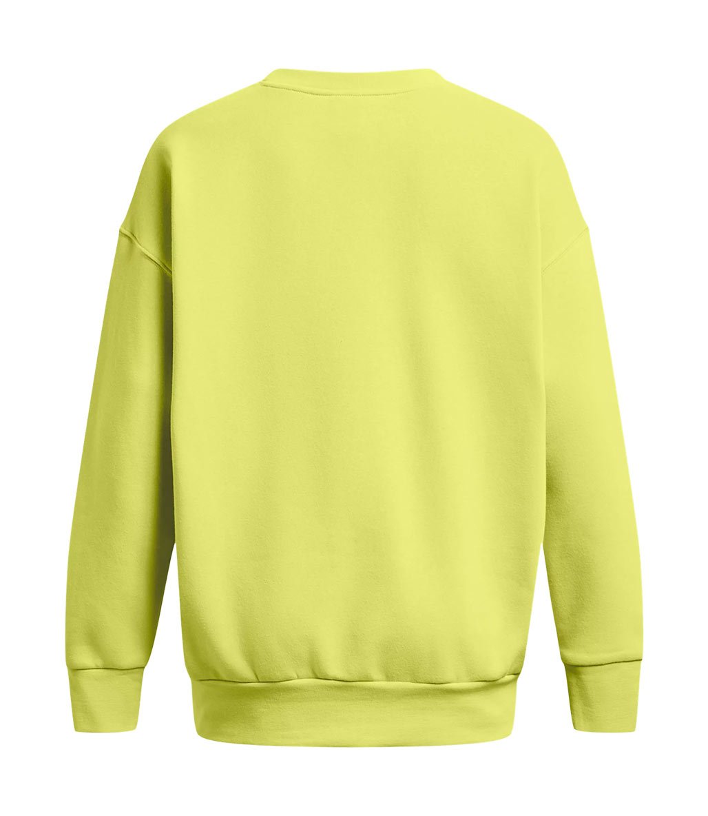 Under Armour Essential Fleece Kadın Oversize Uzun Kollu Sweatshirt Sarı