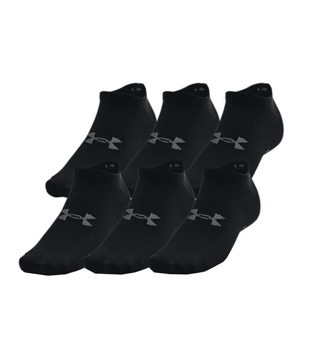 Under Armour Essential No Show 6'Lı Çorap Siyah
