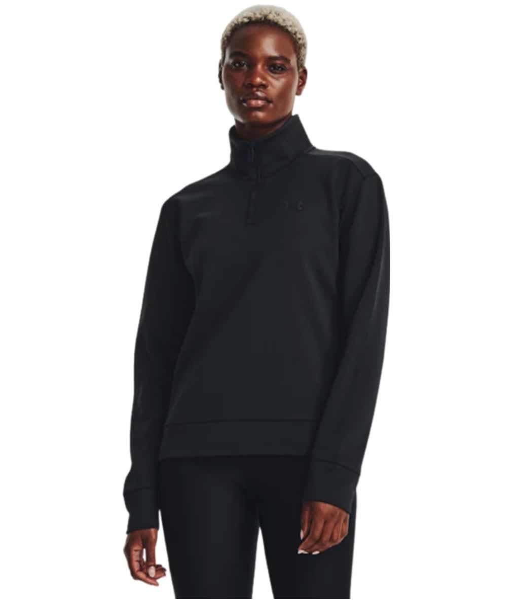 Under Armour Fleece 1/4 Fermuarlı Kadın Sweatshirt Siyah