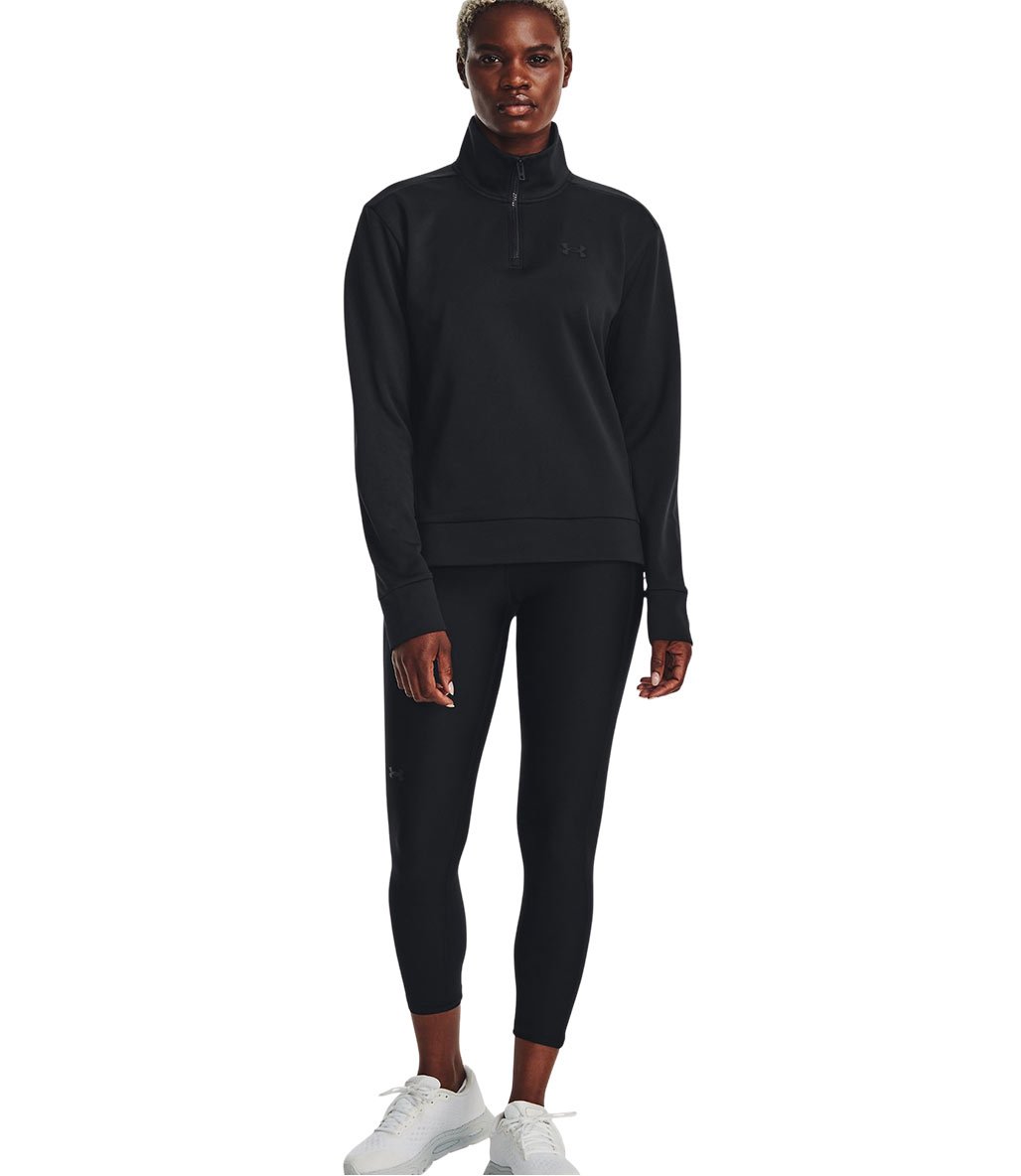Under Armour Fleece 1/4 Fermuarlı Kadın Sweatshirt Siyah