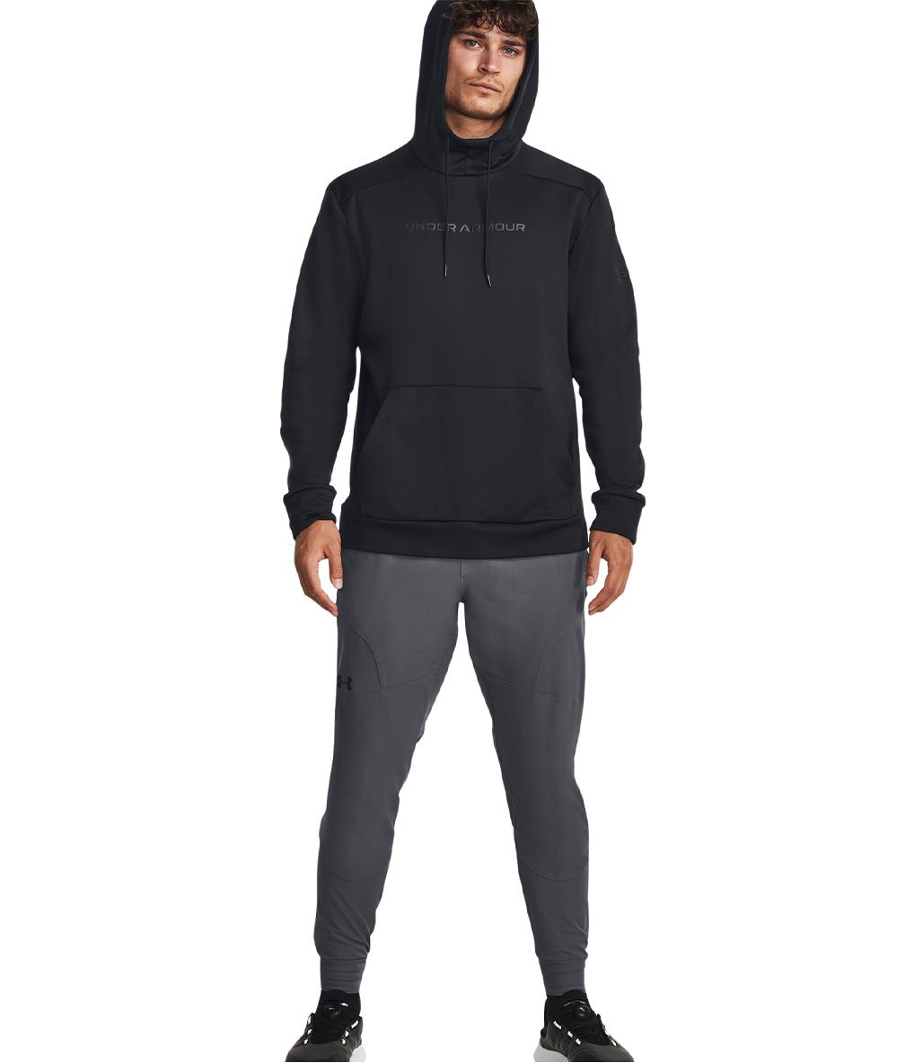 Under Armour Fleece Graphic Kapüşonlu Sweatshirt Siyah