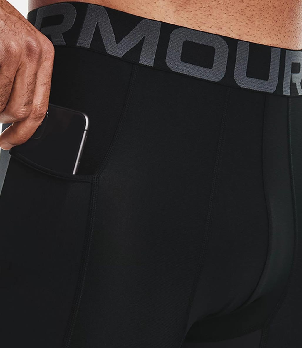 Under Armour Heatgear Armour 3/4 Erkek Tayt Siyah