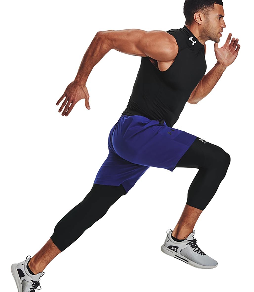 Under Armour Heatgear Armour 3/4 Erkek Tayt Siyah