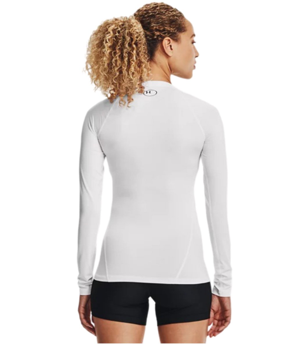 Under Armour HeatGear Compression Kadın Uzun Kollu T-Shirt Beyaz