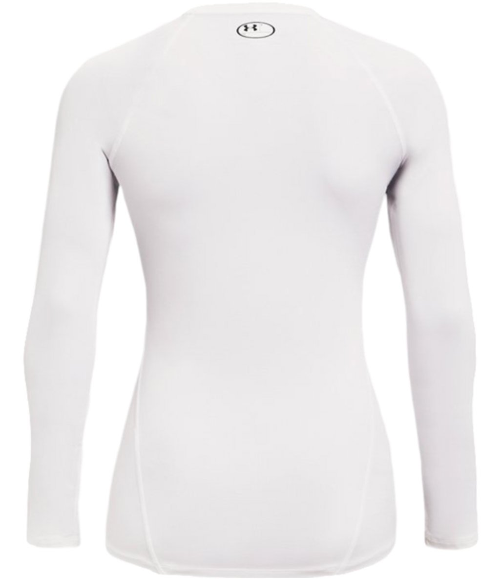 Under Armour HeatGear Compression Kadın Uzun Kollu T-Shirt Beyaz