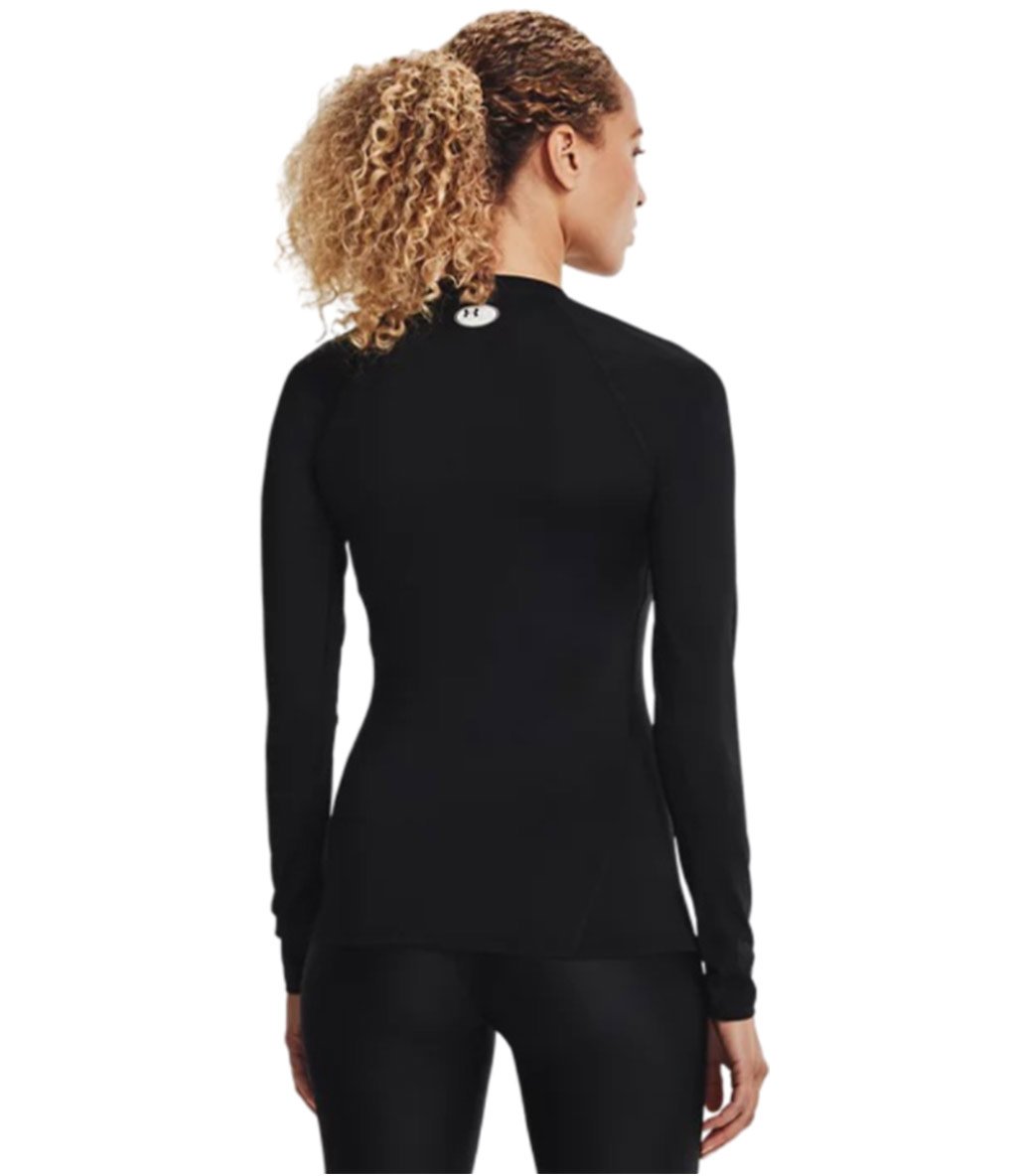 Under Armour HeatGear Compression Kadın Uzun Kollu T-Shirt Siyah