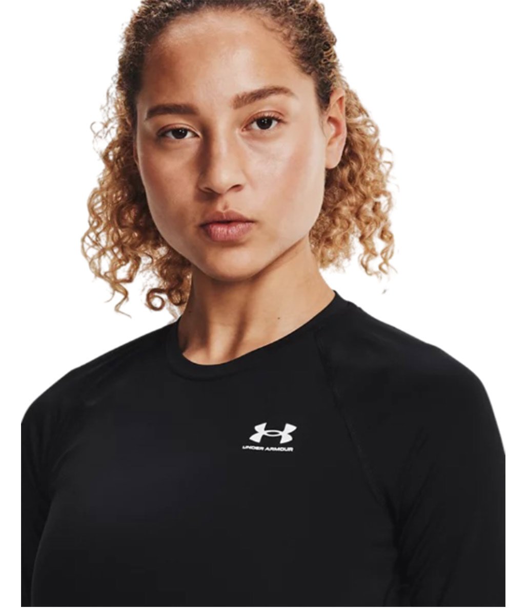 Under Armour HeatGear Compression Kadın Uzun Kollu T-Shirt Siyah