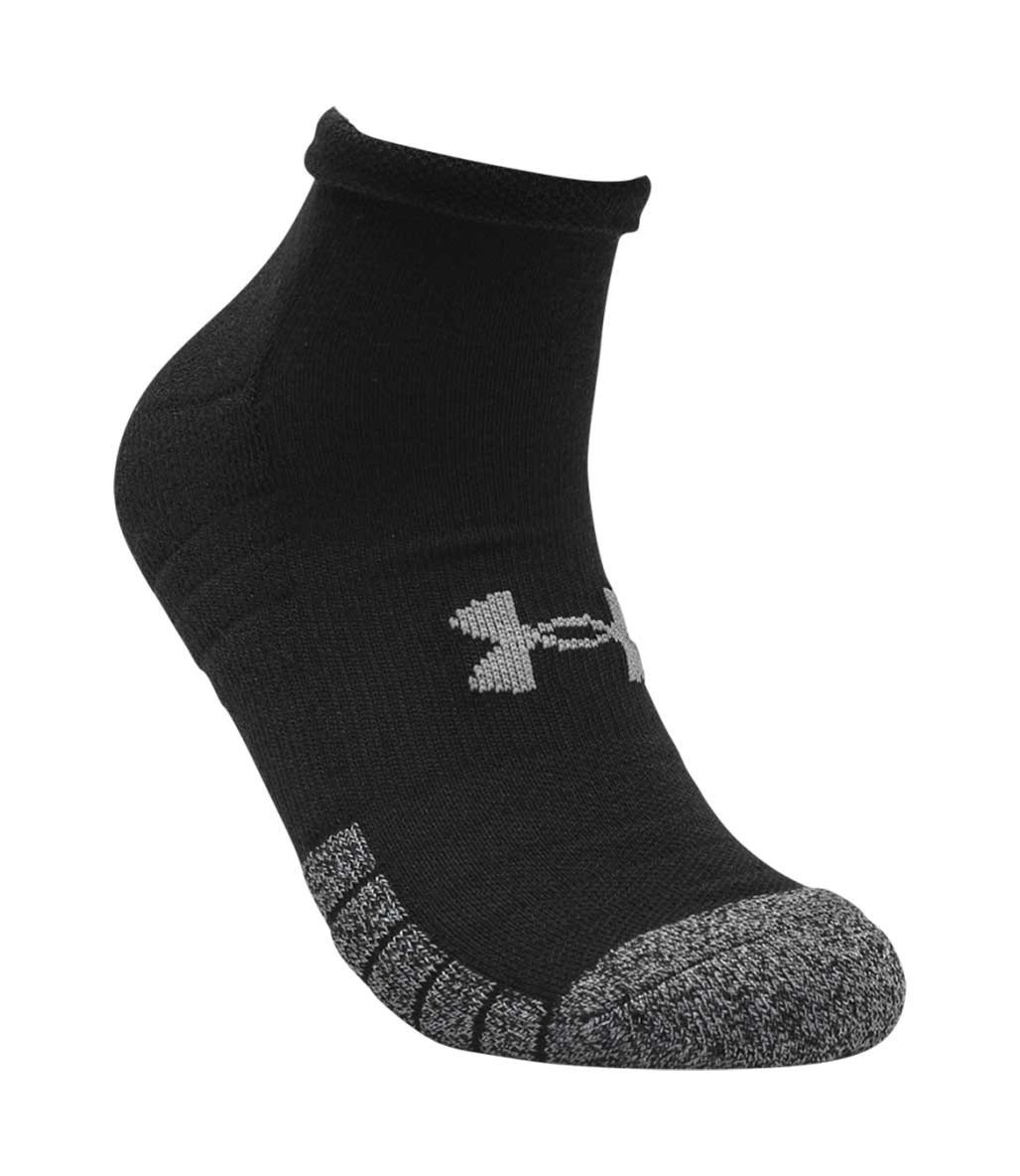 Under Armour Heatgear Low Cut Çorap 3'Lü Paket Siyah Gri Beyaz