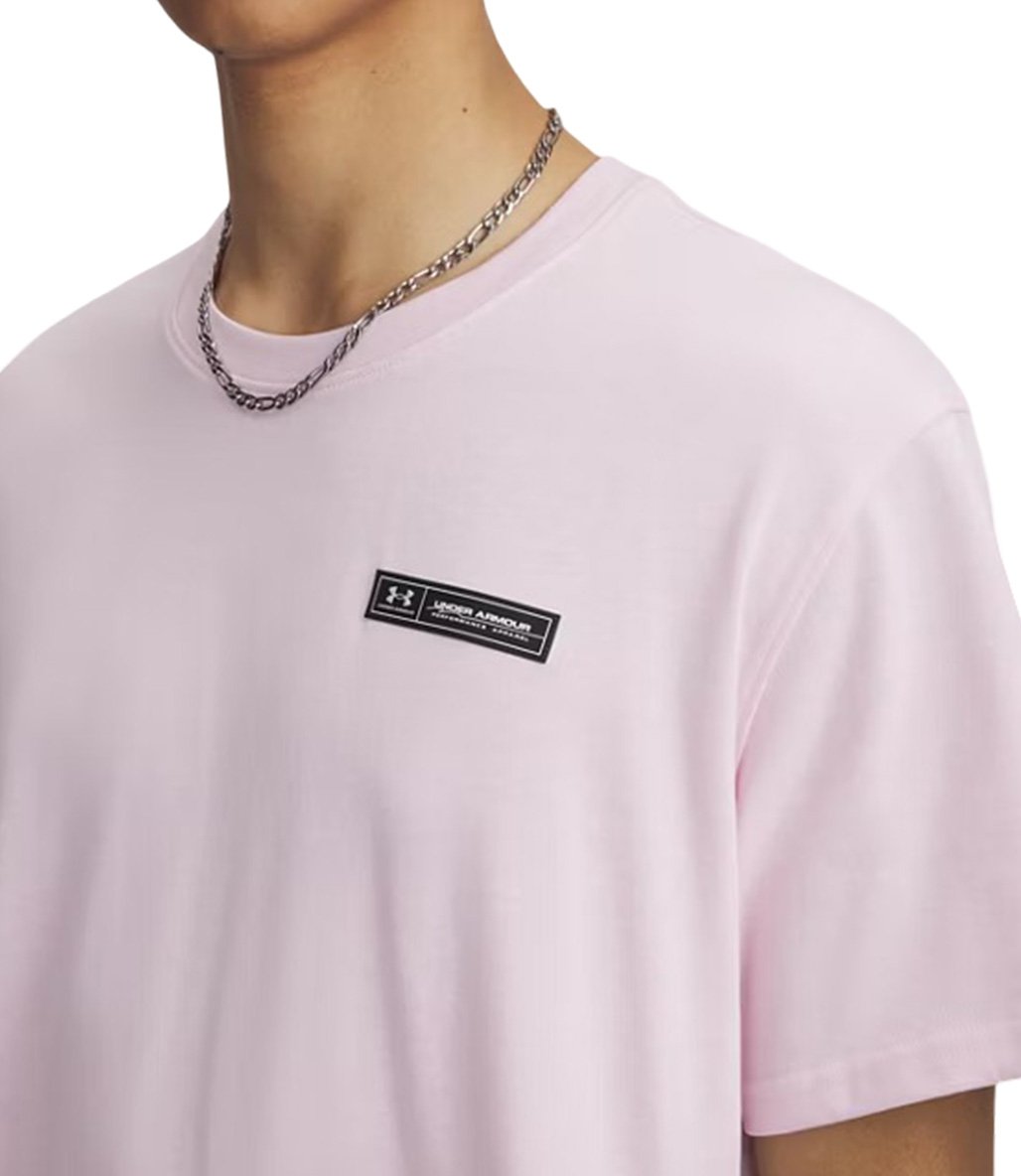 Under Armour Heavyweight Armour Label Kısa Kollu T-Shirt Açık Pembe