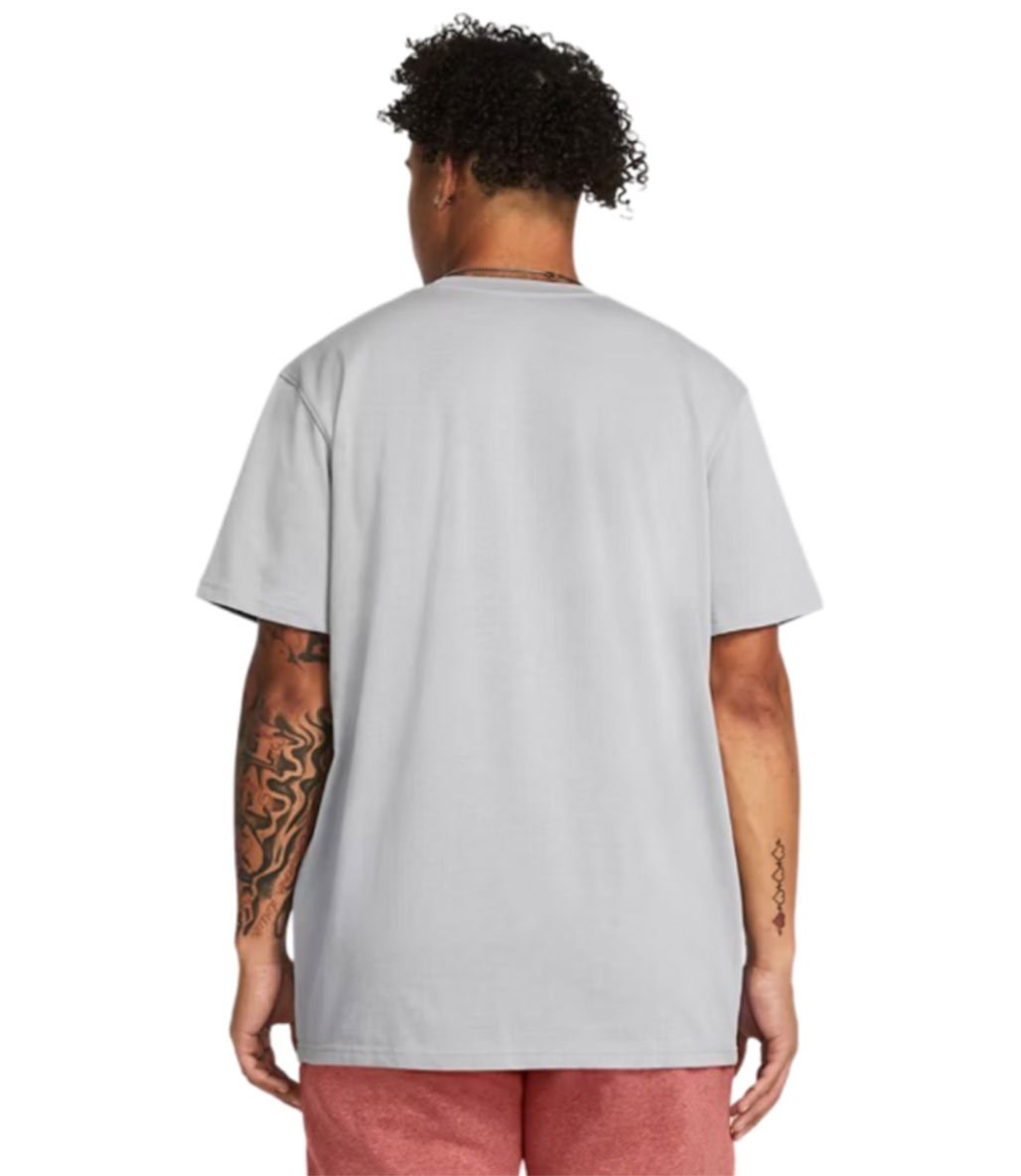 Under Armour Heavyweight Armour Label Kısa Kollu T-Shirt Gri