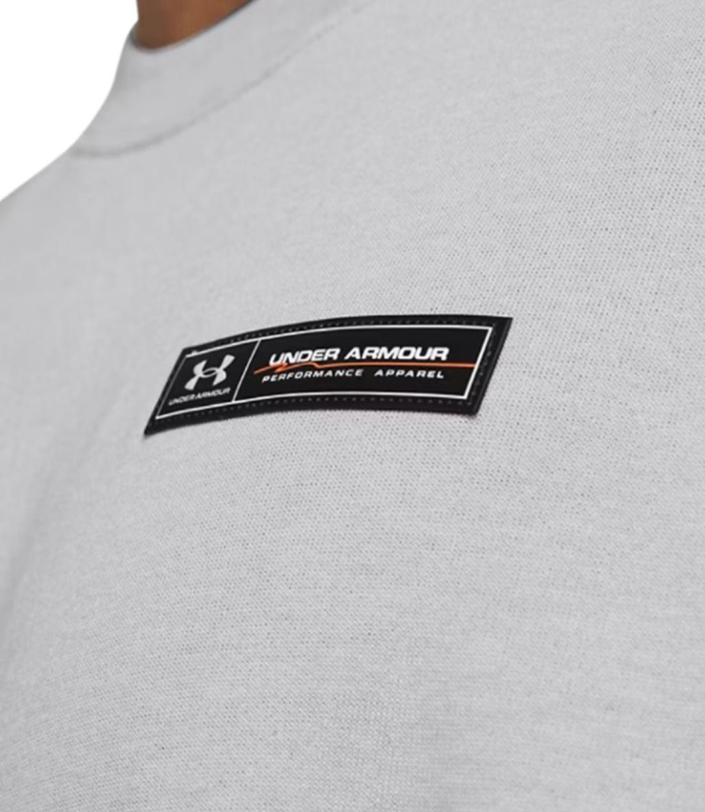 Under Armour Heavyweight Armour Label Kısa Kollu T-Shirt Gri
