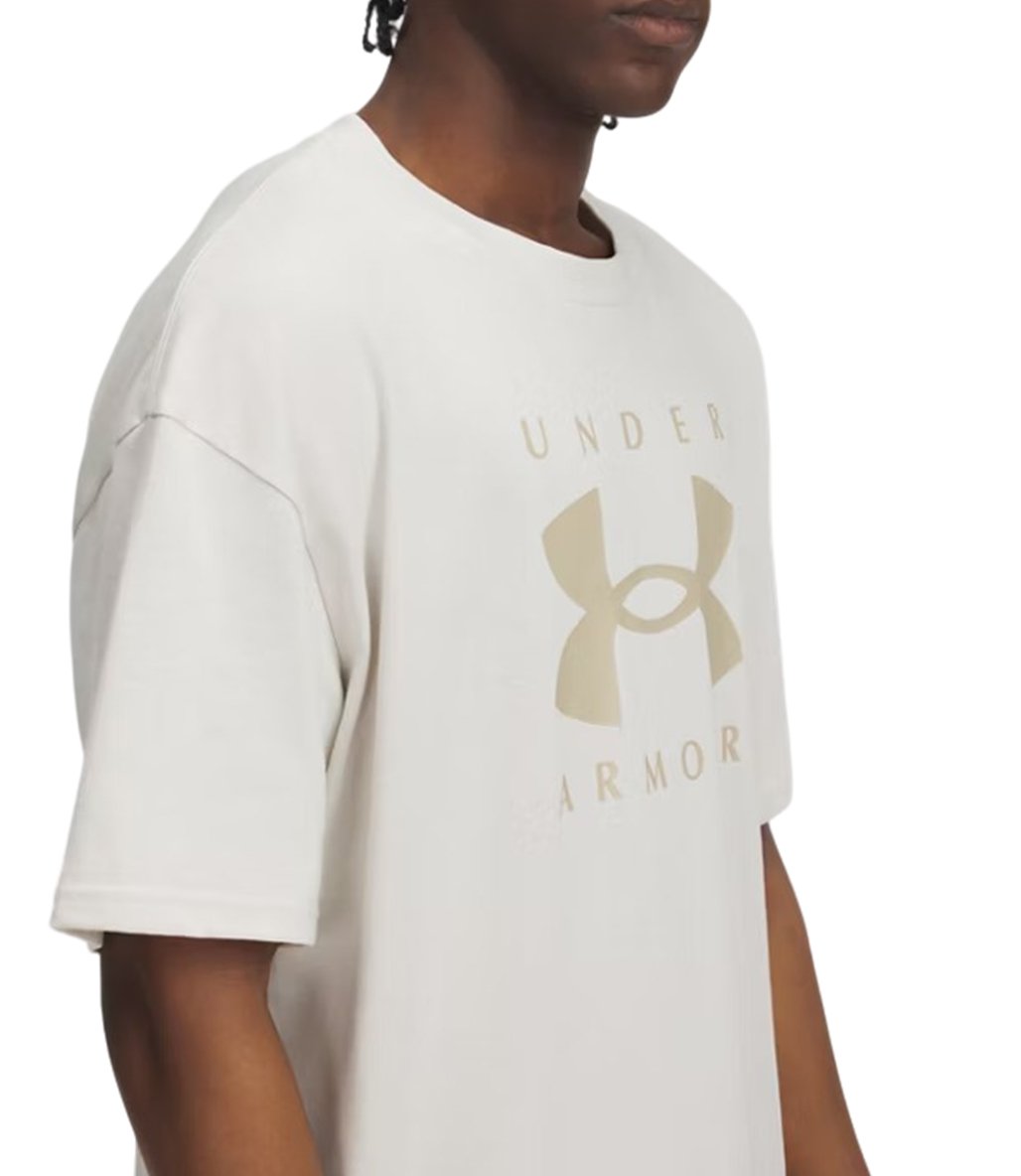 Under Armour Heavyweight Oversize Kısa Kollu T-Shirt Beyaz