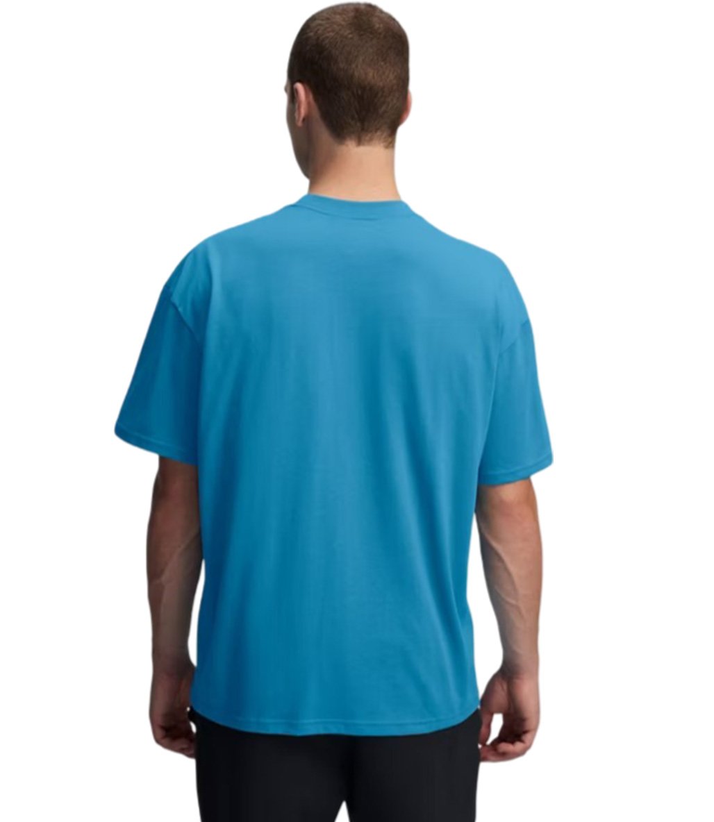 Under Armour Heavyweight Oversize Kısa Kollu T-Shirt Mavi