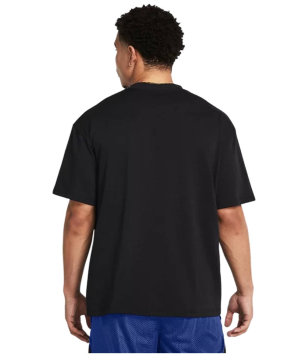 Under Armour Heavyweight Oversize Kısa Kollu T-Shirt Siyah