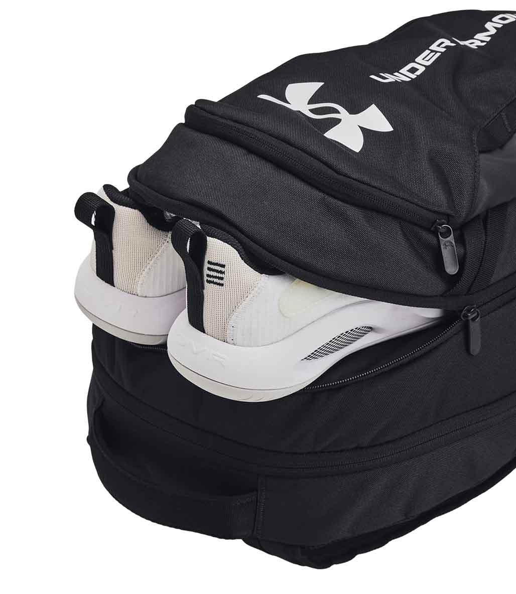 Under Armour Hustle 6.0 Sırt Çantası Siyah Beyaz