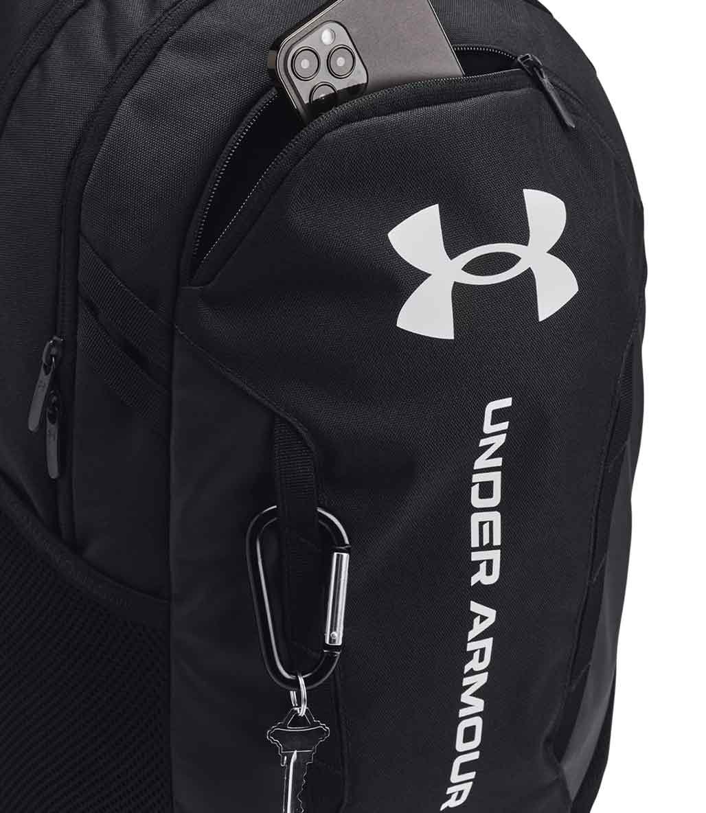 Under Armour Hustle 6.0 Sırt Çantası Siyah Beyaz