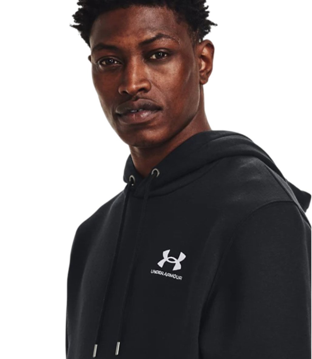Under Armour Icon Essentials Fleece Kapüşonlu Sweatshirt Siyah