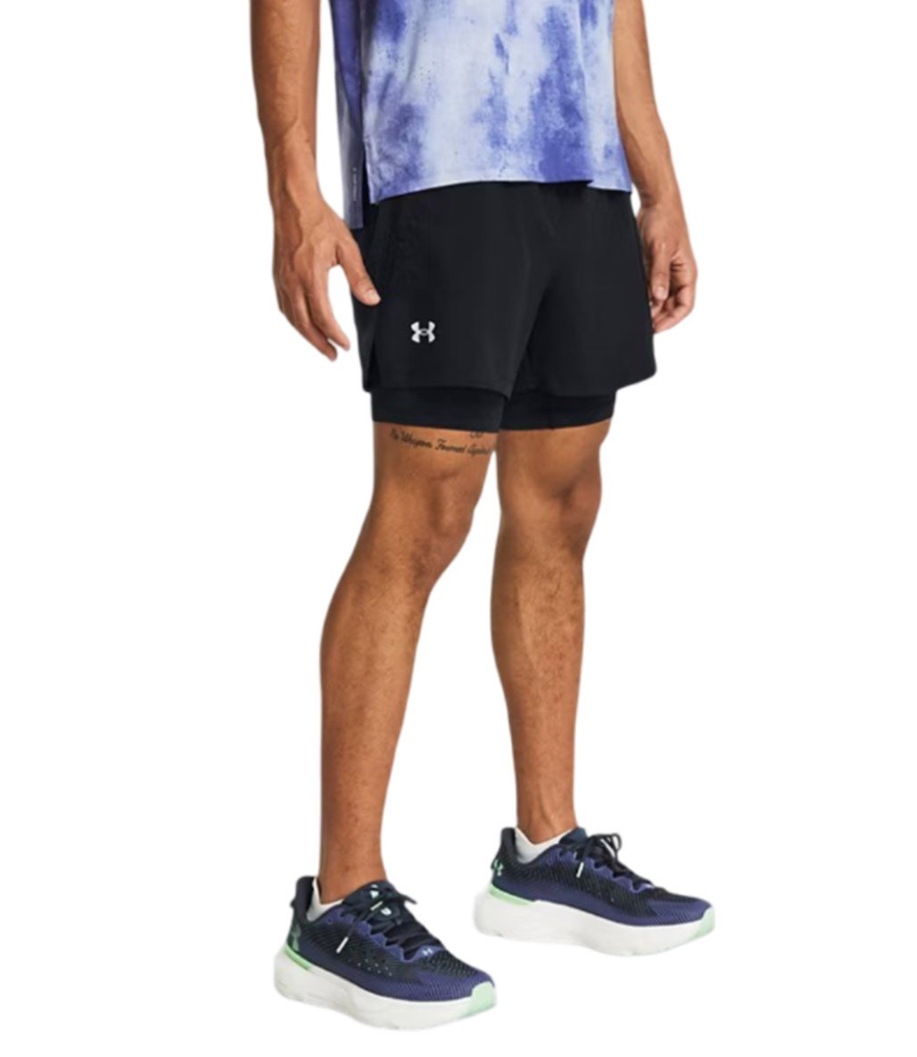 Under Armour Launch 5'' 2 In 1 Şort Siyah