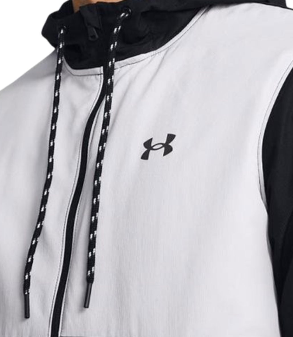 Under Armour Legacy Rüzgarlık Siyah Beyaz Gri