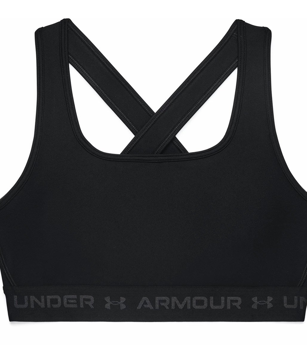 Under Armour Mid Çapraz Sırtlı Sporcu Sütyeni Siyah