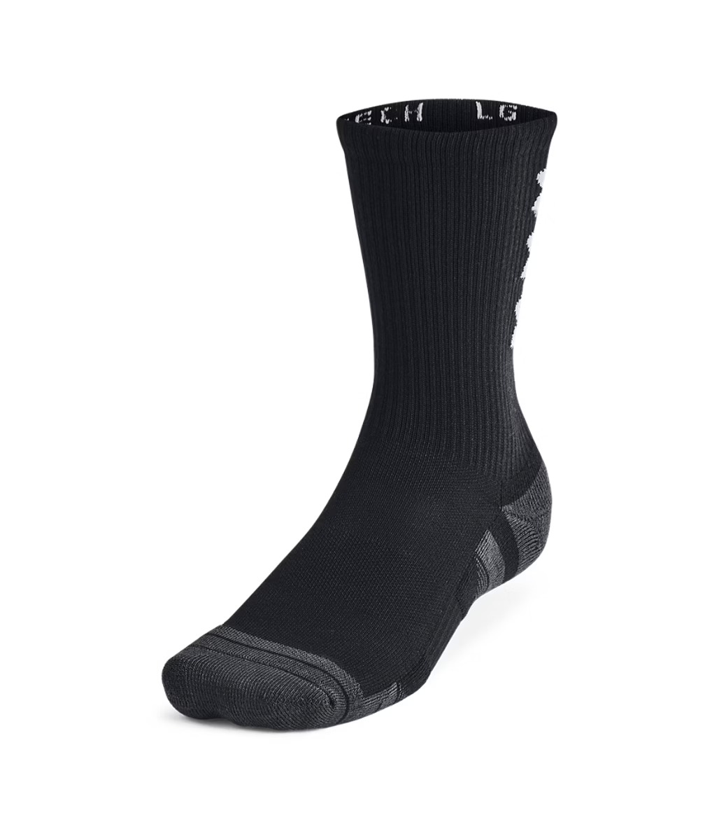 Under Armour Perf Tech Nov 3'Lü Paket Crew Çorap Siyah Beyaz