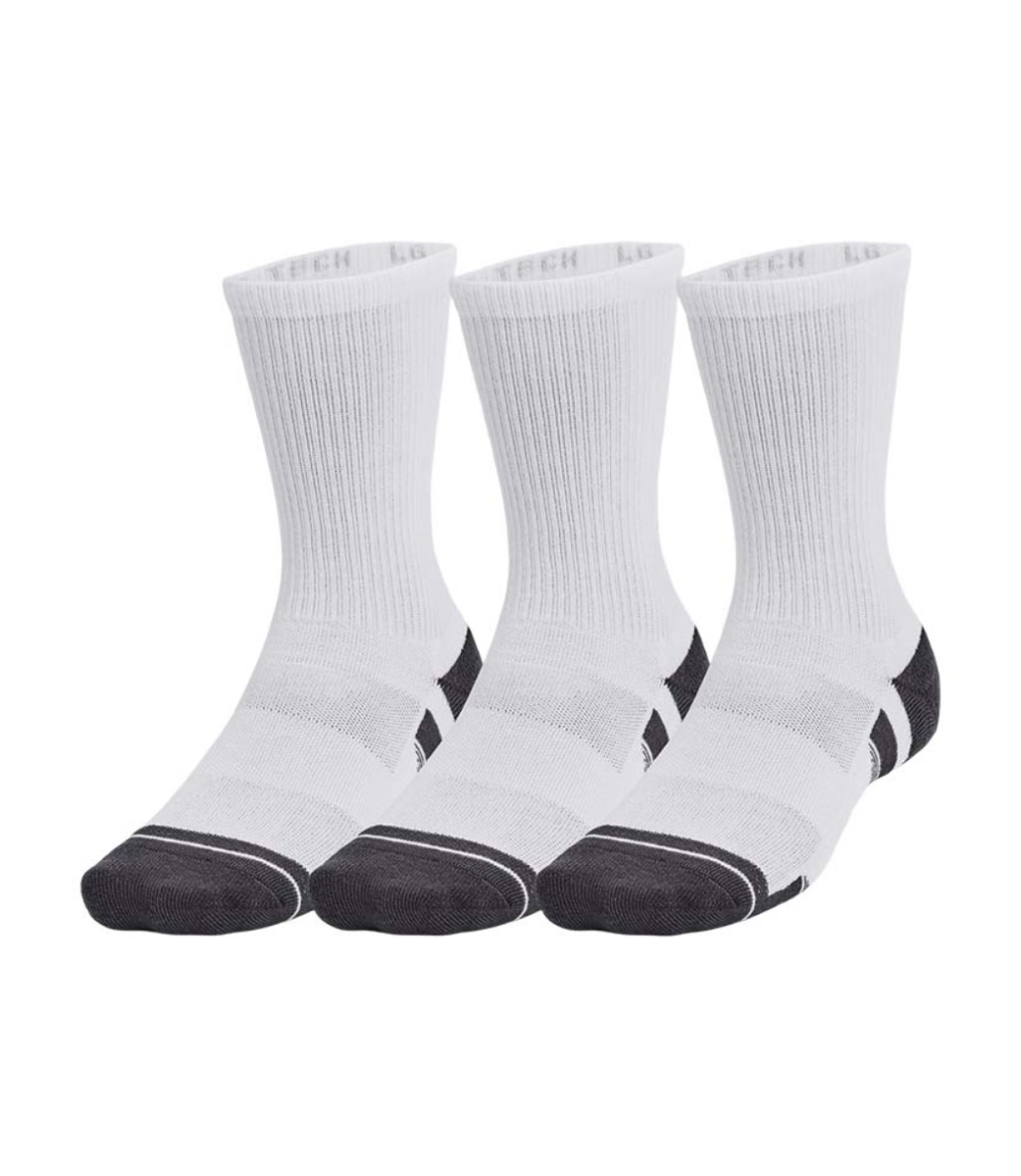 Under Armour Performance Tech 3'Lü Paket Crew Çorap Beyaz